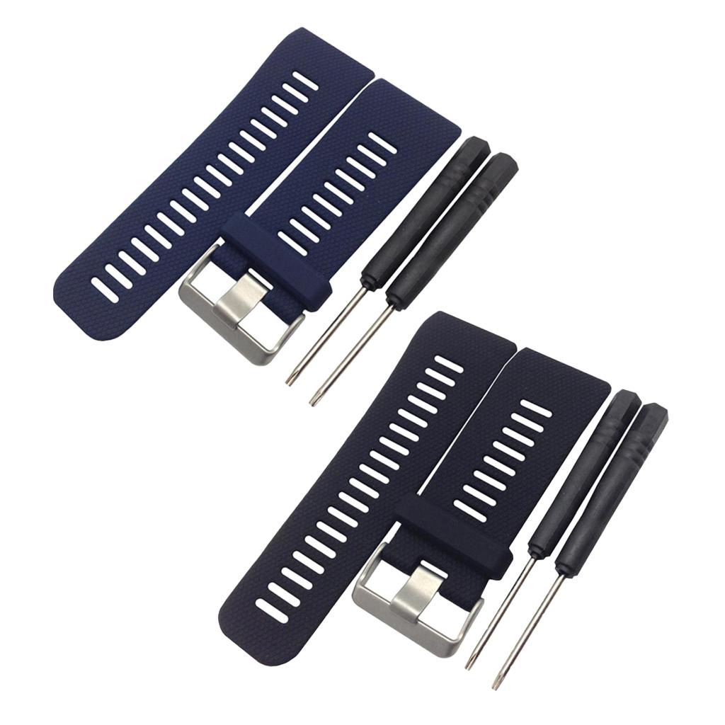 2 Pieces Replacement Wrist Band Strap for Garmin Vivoactive HR