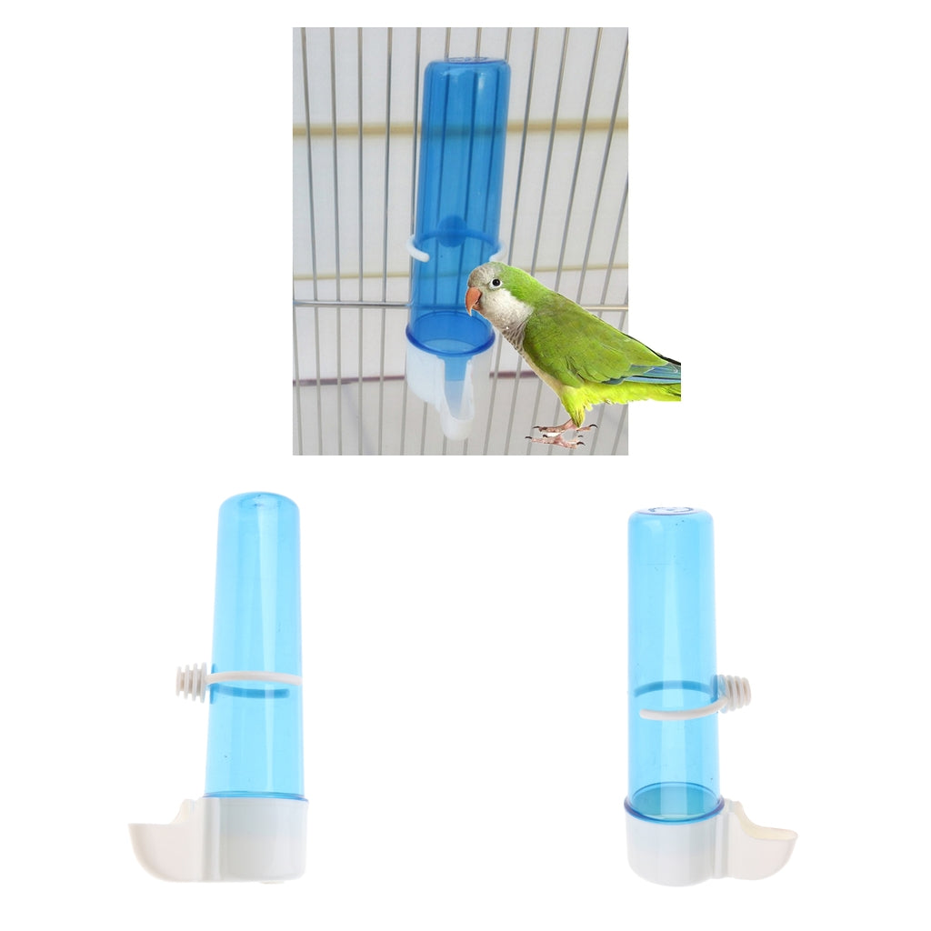2pc Bird Supplies Small Bird Parrot Automatic Drinker Feeder 125ml Random