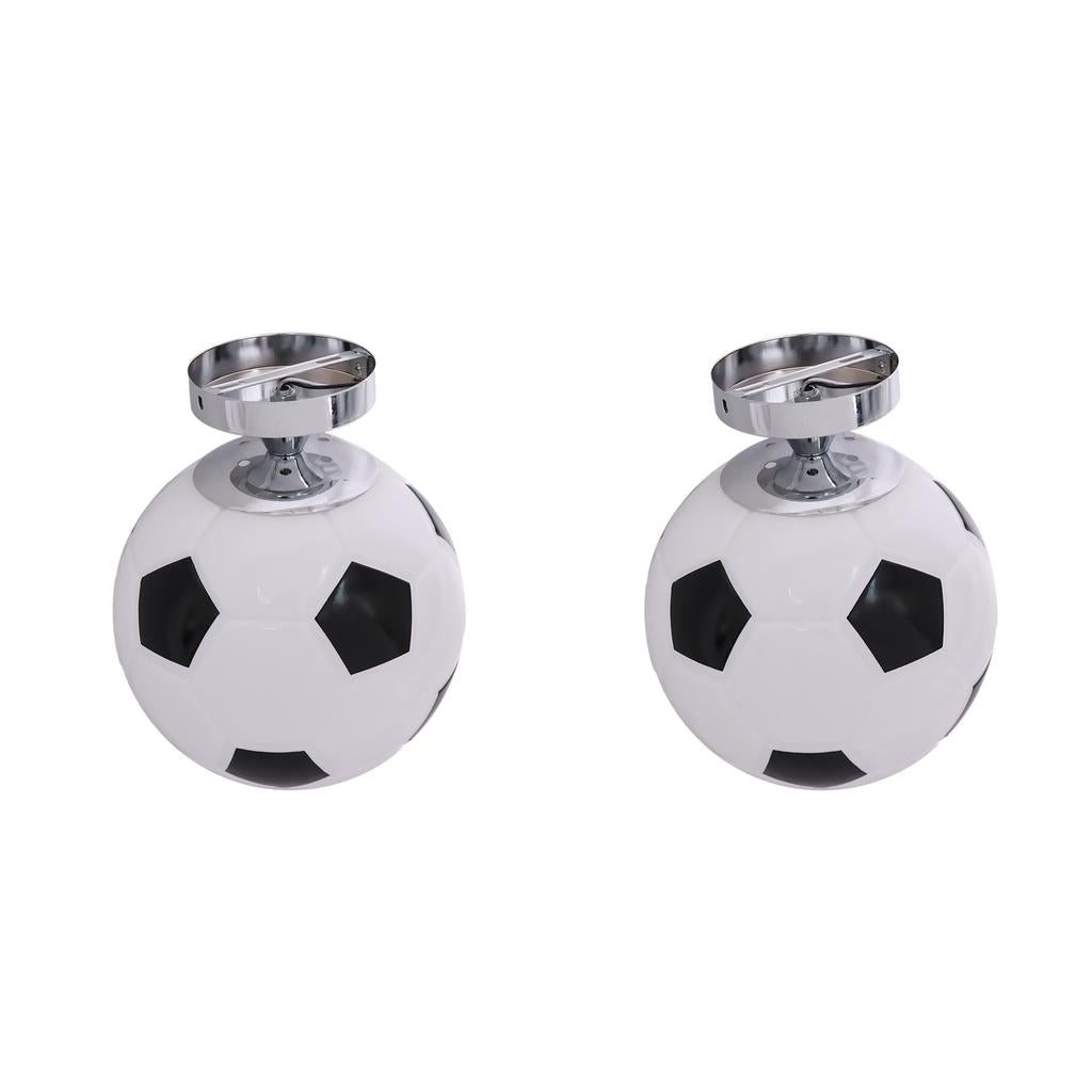 2pcs Bedroom Flush Mount Football Soccer Ceiling Lamp Ceiling Light Fixtures