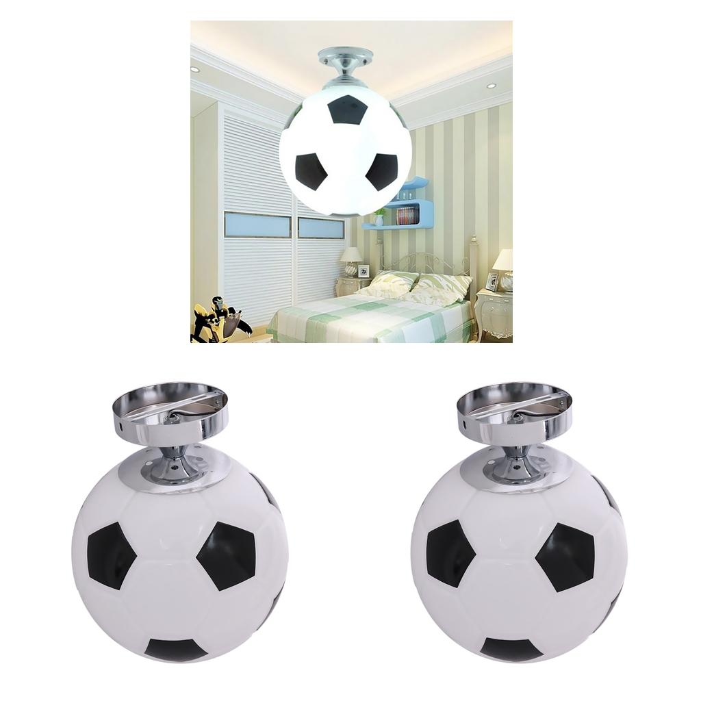 2pcs Bedroom Flush Mount Football Soccer Ceiling Lamp Ceiling Light Fixtures