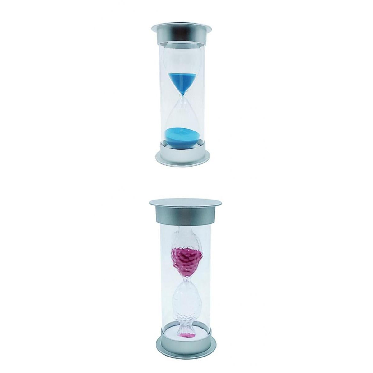 2Pcs 45 or 15 Minutes Sandglass Hourglass Sand Clock Timer Kichen Tool