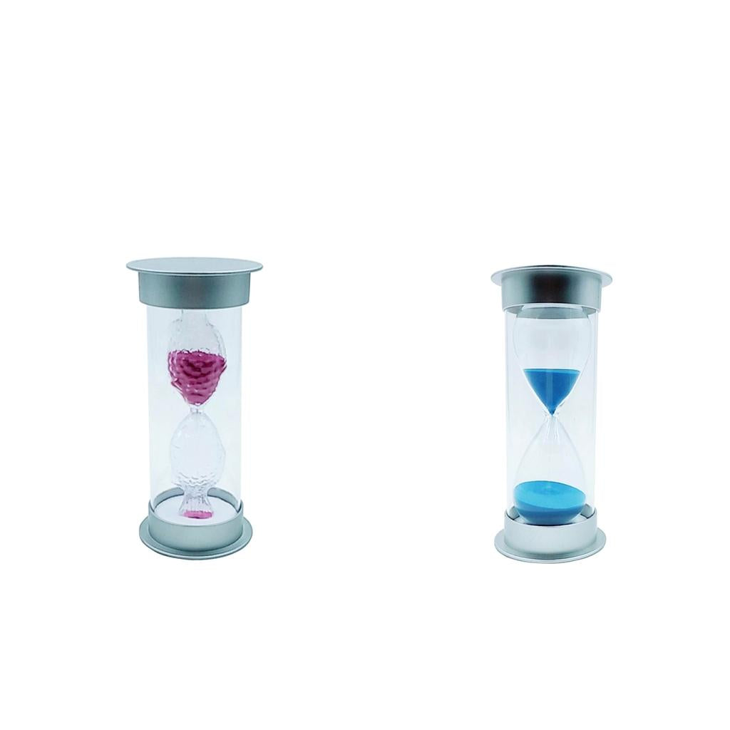 2Pcs 45 or 15 Minutes Sandglass Hourglass Sand Clock Timer Kichen Tool