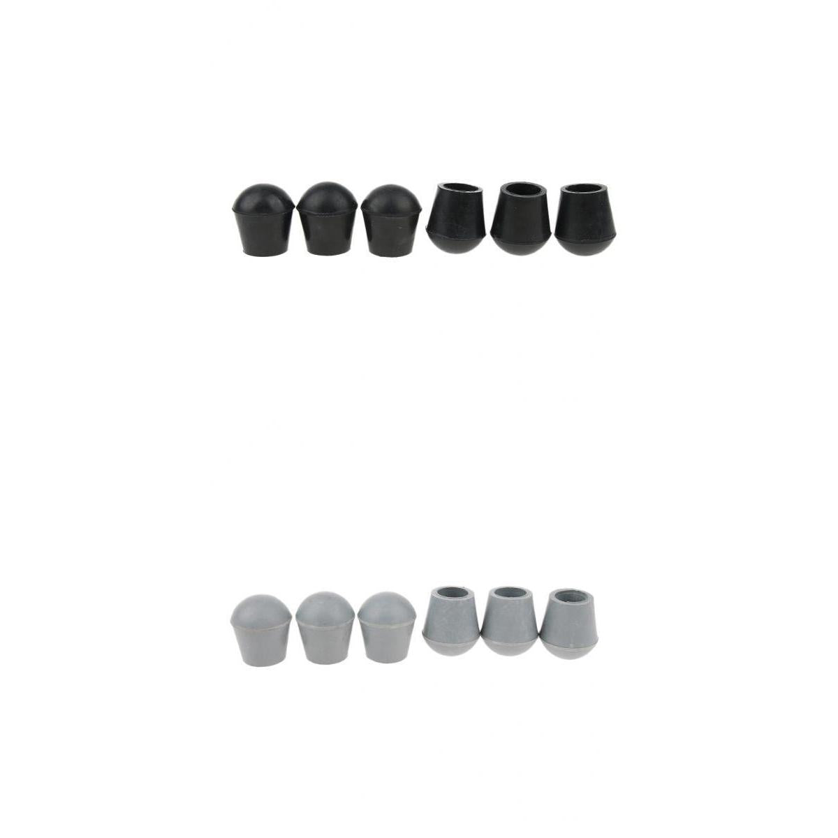 12 Pieces Soft Rubber Tip For Cane Walking Stick Crutches Chair 3/4 inch
