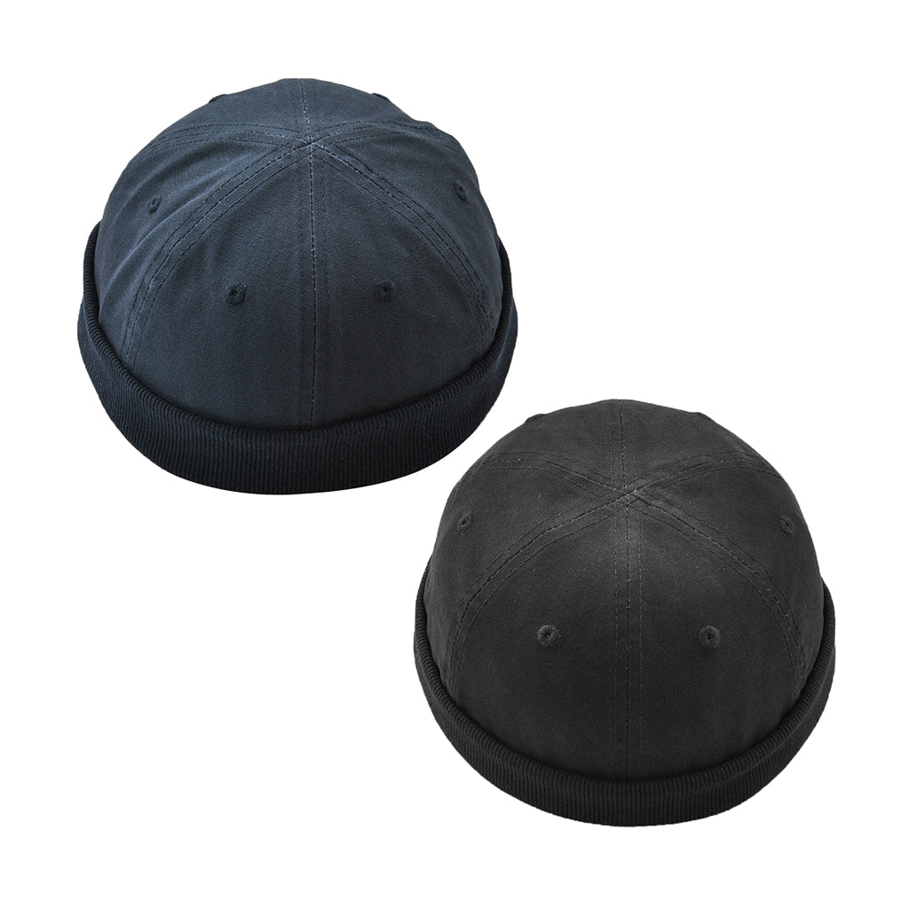 2Pcs Men Women Brimless Ball Skull Cap Docker Leon Beanie Rolled Cuff Cap