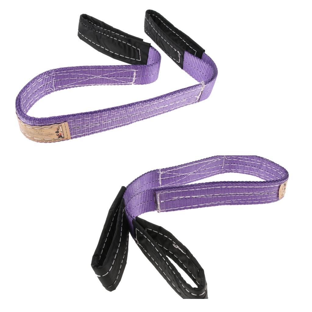 2x 1m Lifting Strap Towing Pull Rope Cable Road Recovery Trailor 1 Ton