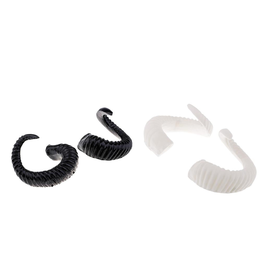 5 inch Artificial Ram Horns Costume Accessories for DIY Gothic Hair Headband