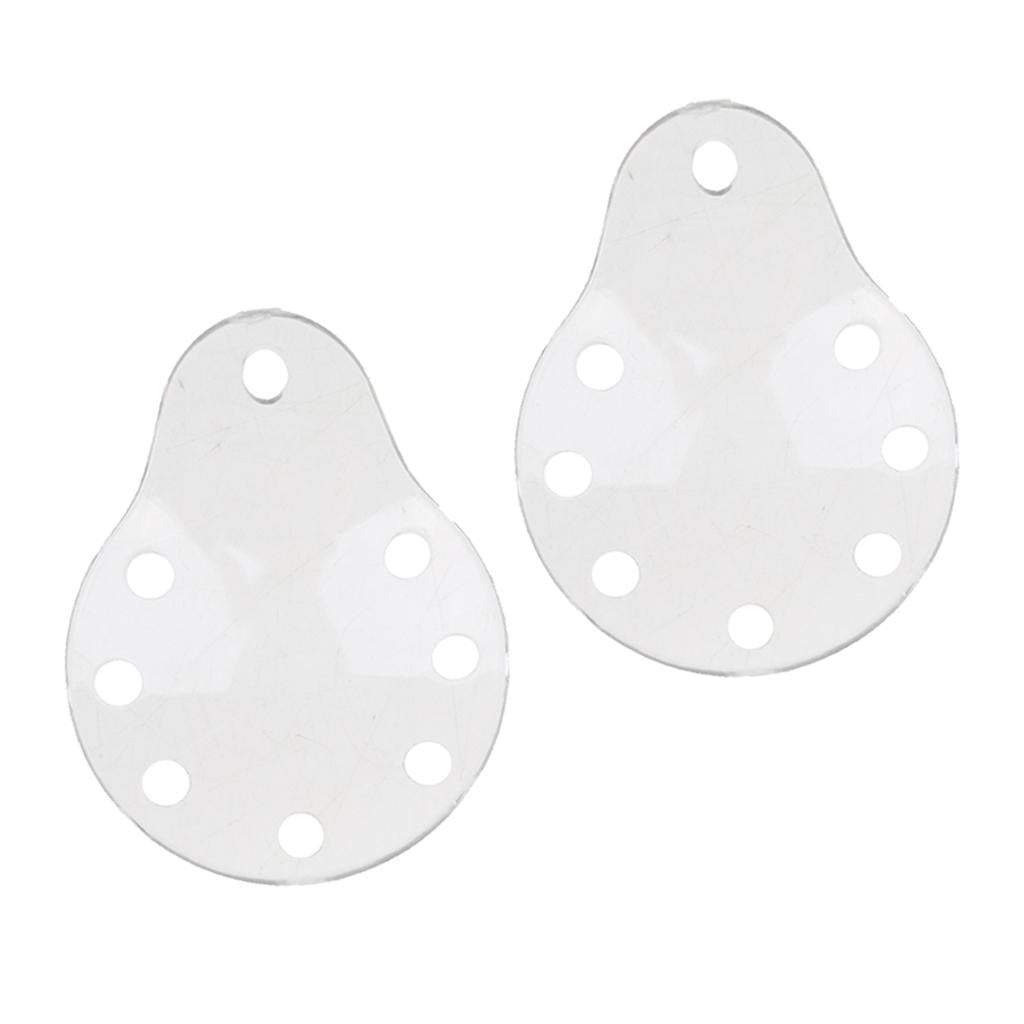 2 x Plastic Ventilated Eye Care Eye Shield with Holes No Cloth Cover 8 Holes