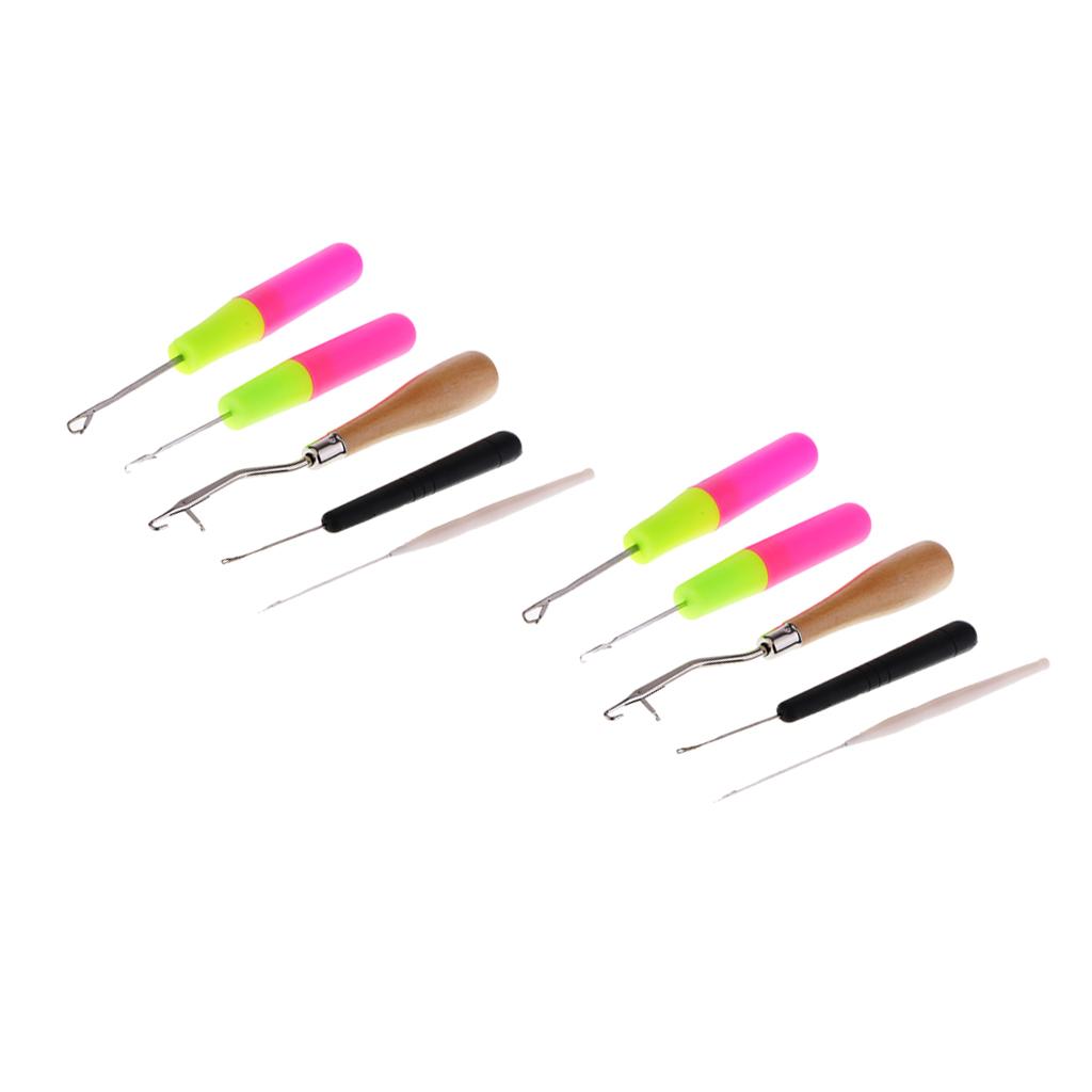 10Pc Latch Hook Crochet Needles for Hair/Micro Braid Dread Lock Maintaining