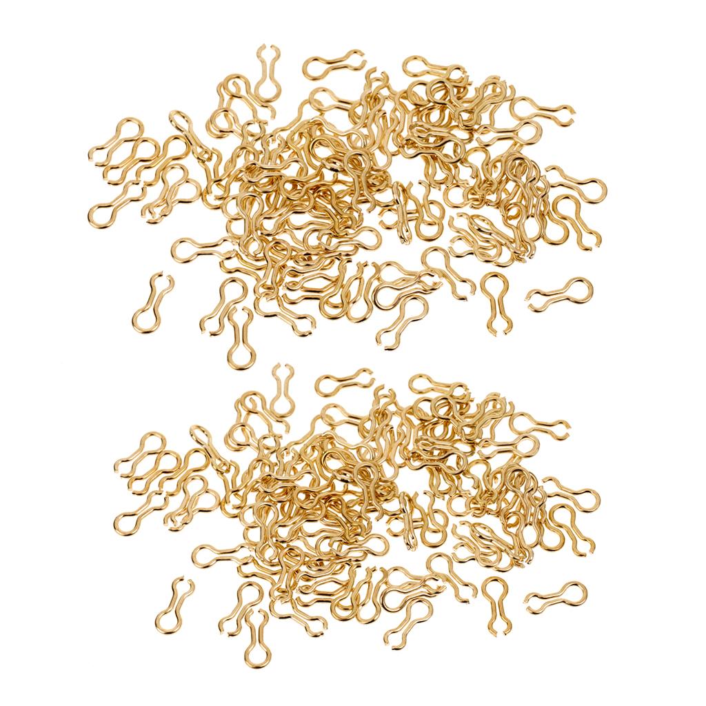 200pcs Alloy Sinker Wire Eyes Eyelets for Lead Weight Mold Fishing Tackle