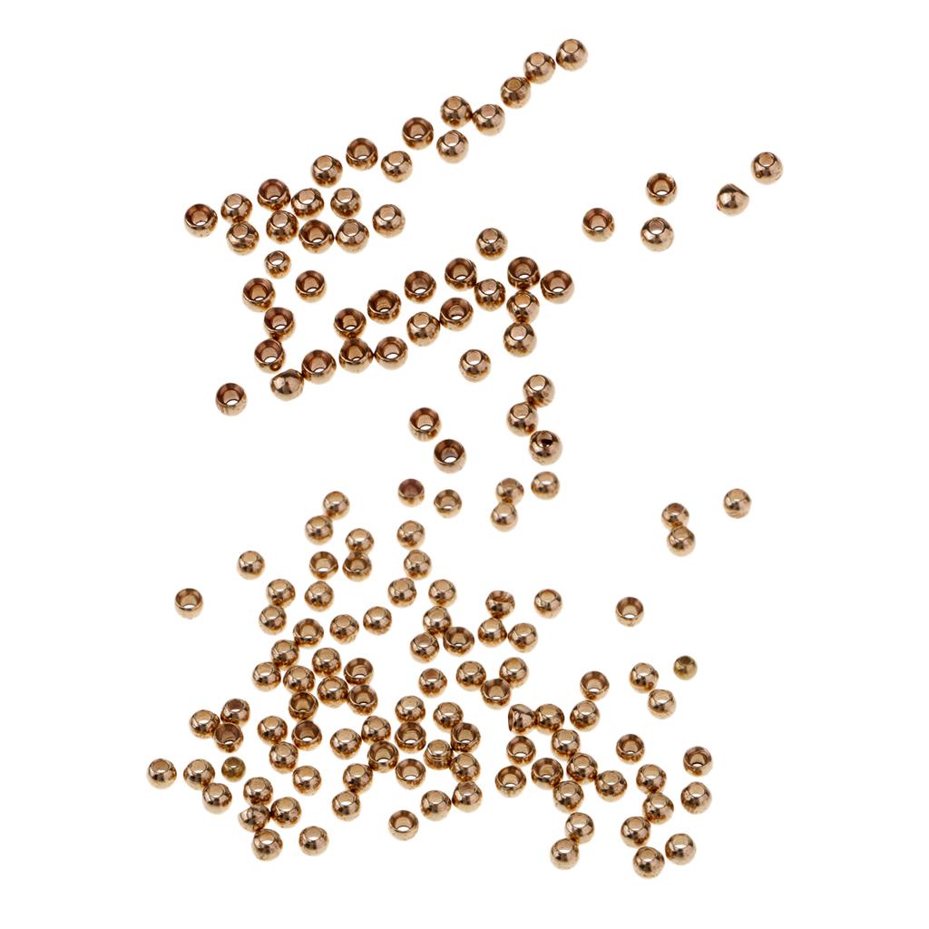 150pcs Fly Tying Beads Assortment Hook Nymph Belly Eyes Head Ball Bead
