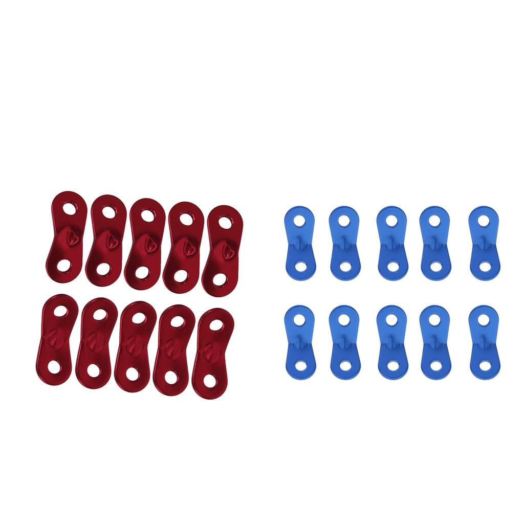 20pcs Lock Rope Tensioners Guy Line Bent Runners Camping Hiking Climbing