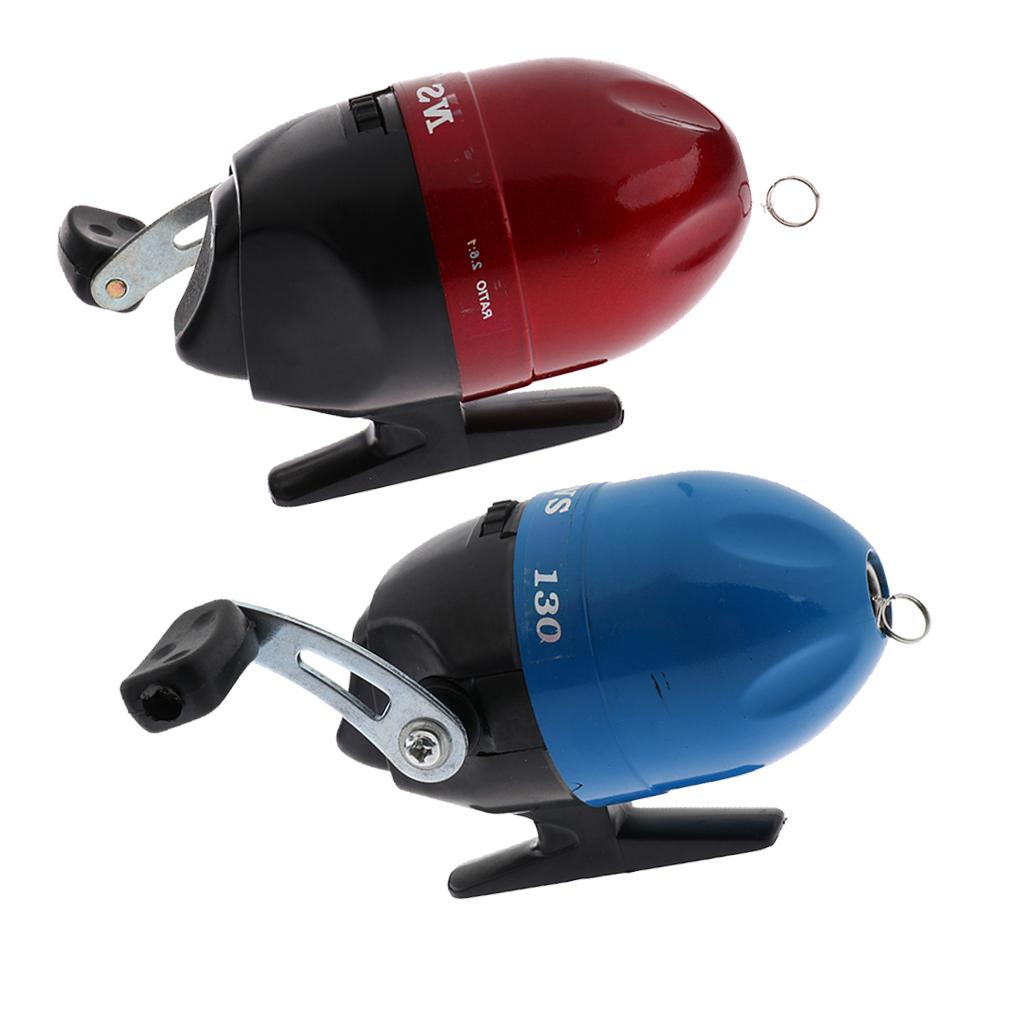 2 Pieces Mini Closed Face Reel Smooth Outlet Fishing Reel Tool