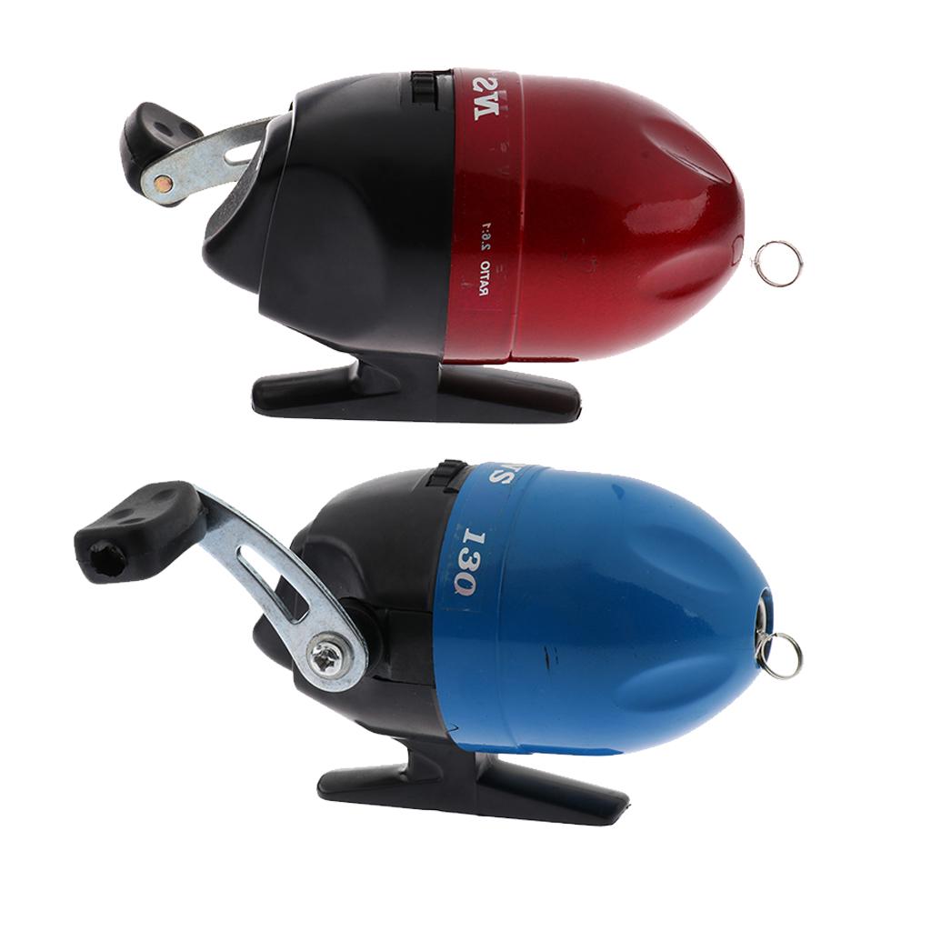 2 Pieces Mini Closed Face Reel Smooth Outlet Fishing Reel Tool
