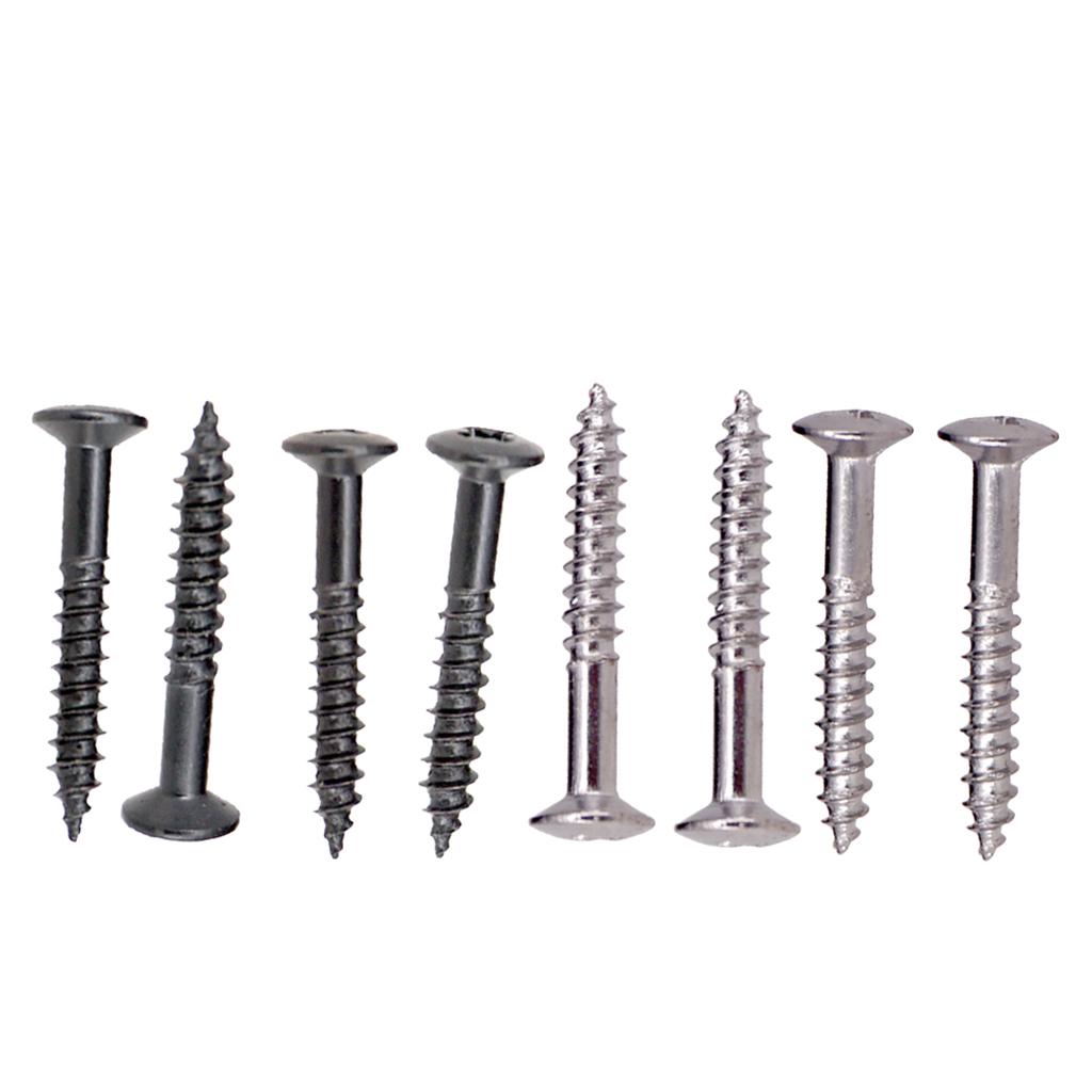 80 Pieces Electric Guitar Humbucker Pickup Ring Frame Mounting Screws