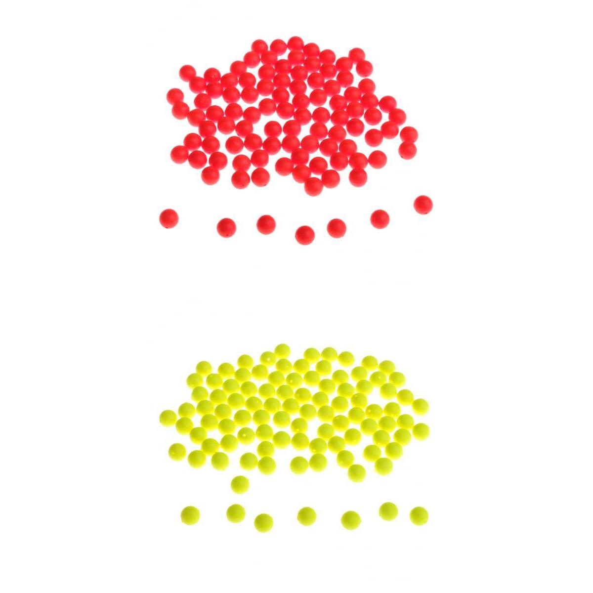 200 Pieces Fishing Floating Bobbers Drift Ball EVA Foam Strike Indicator