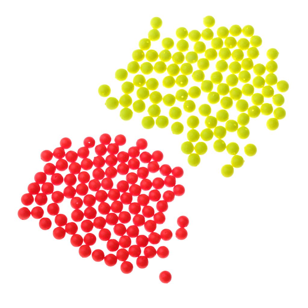 200 Pieces Fishing Floating Bobbers Drift Ball EVA Foam Strike Indicator