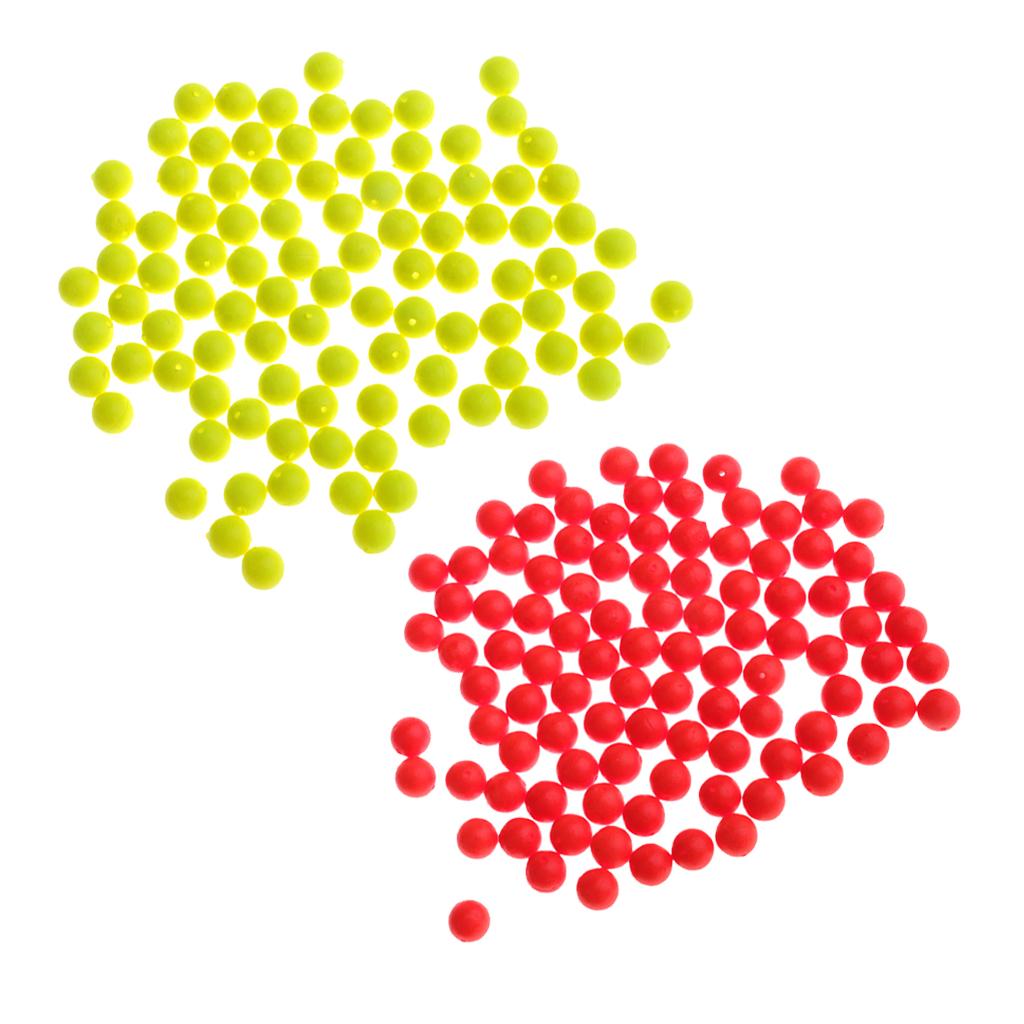 200 Pieces Fishing Floating Bobbers Drift Ball EVA Foam Strike Indicator
