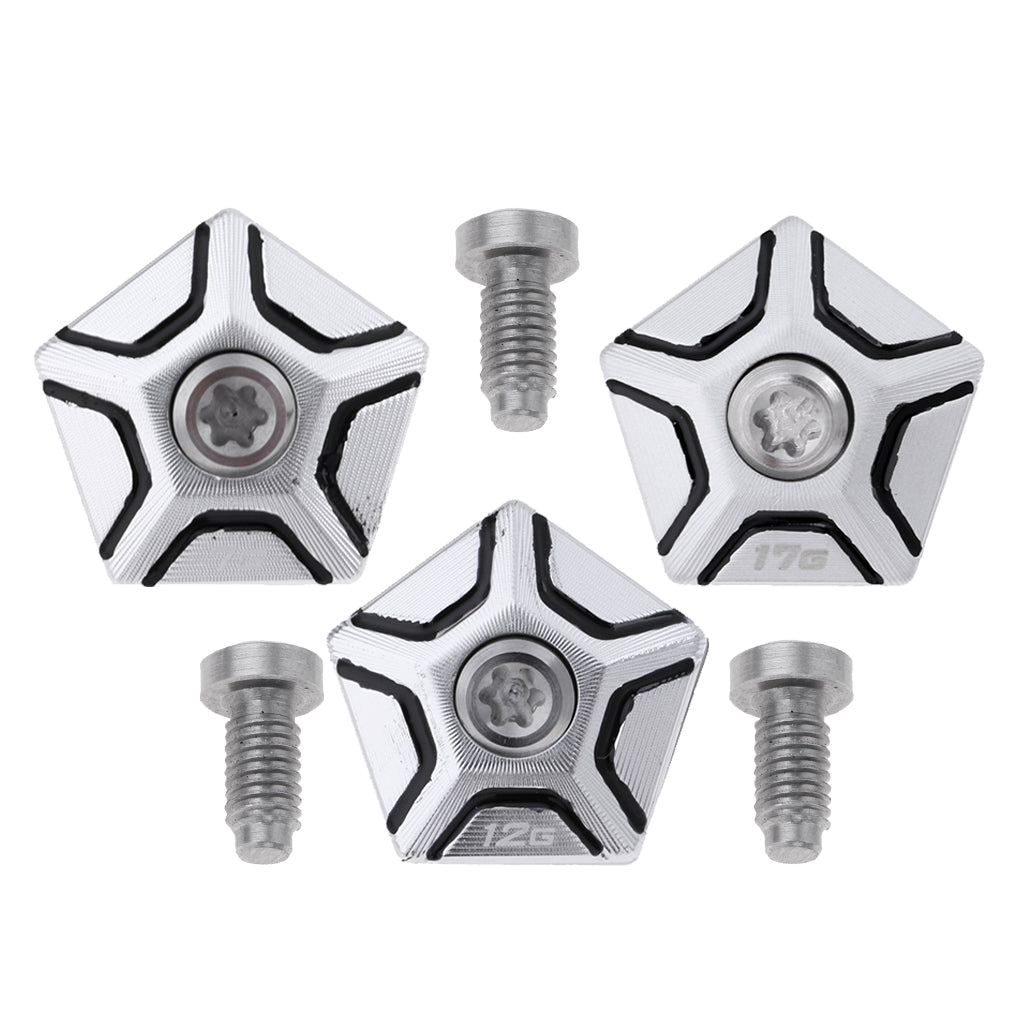3 Pieces Durable Alloy Golf Weight with Screw 7g 12g 17g for Cobra King F8