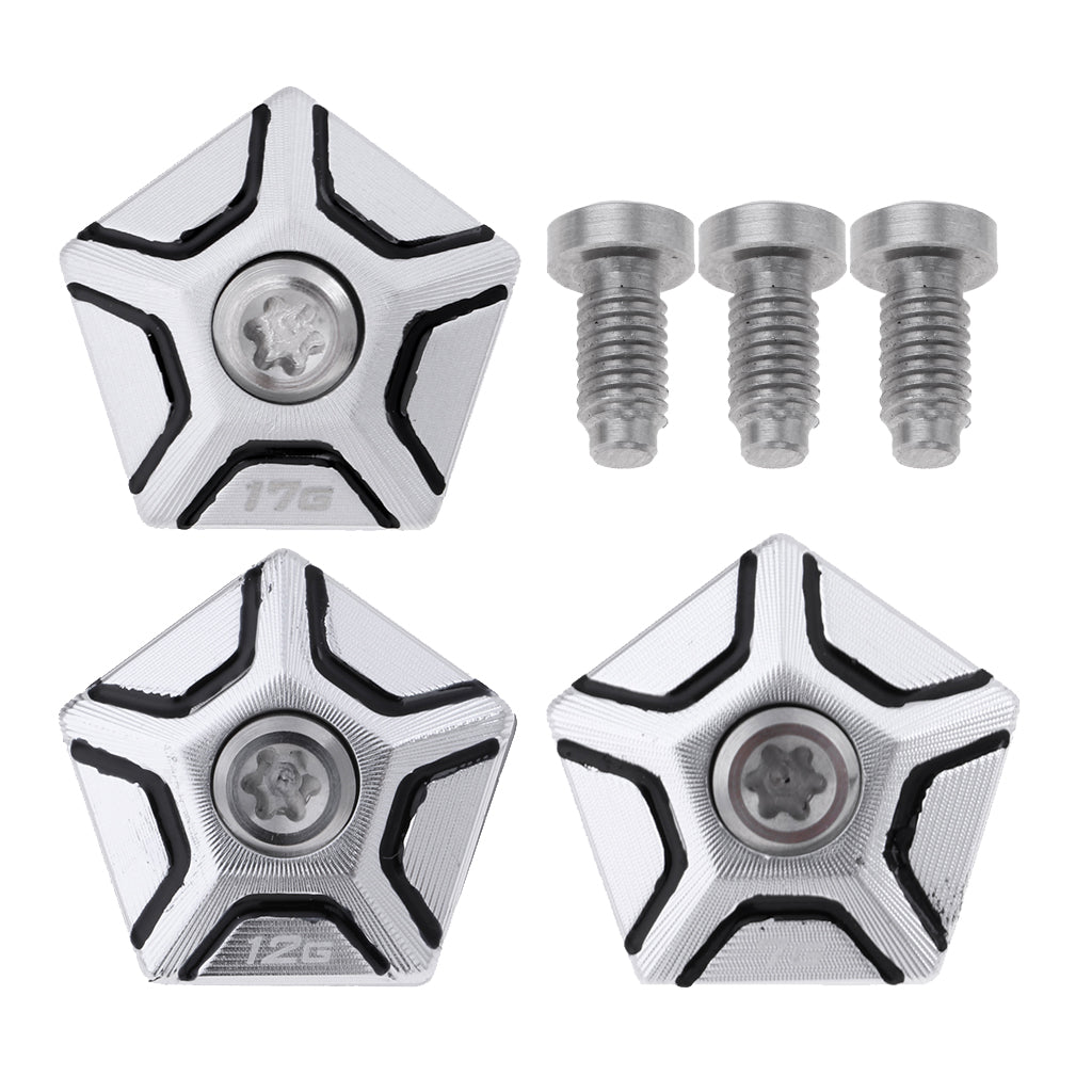 3 Pieces Durable Alloy Golf Weight with Screw 7g 12g 17g for Cobra King F8