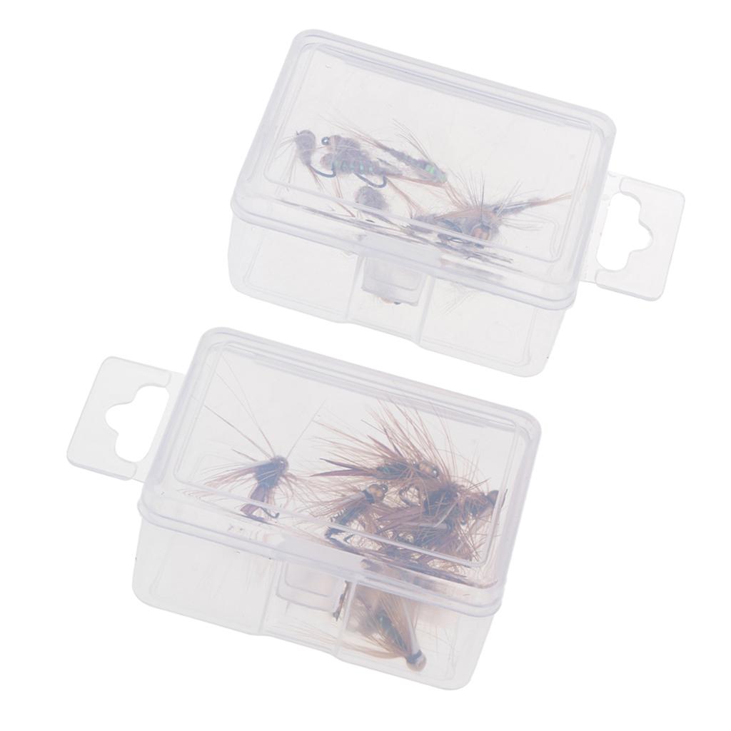 12pcs Bead Head Fly Fishing Nymph Flies and 12pcs Bead Head Prince Nymph