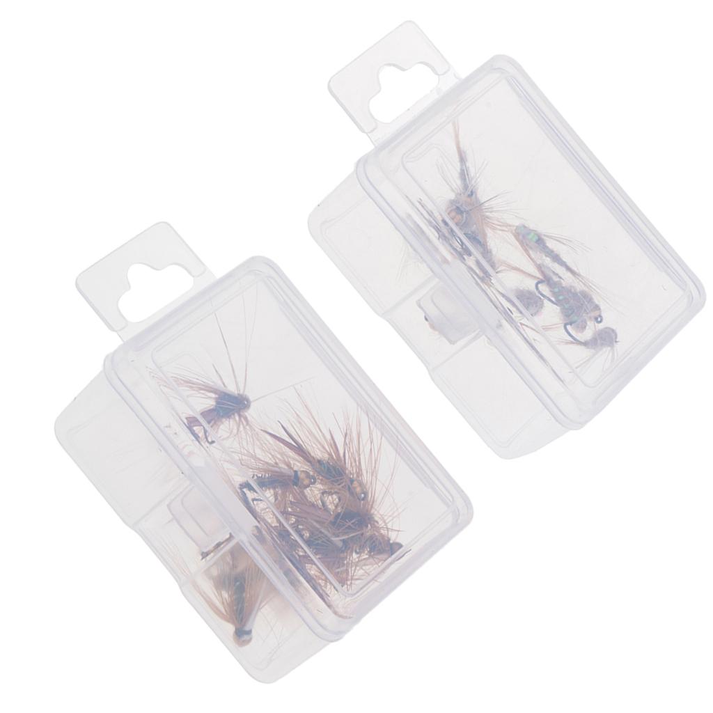 12pcs Bead Head Fly Fishing Nymph Flies and 12pcs Bead Head Prince Nymph