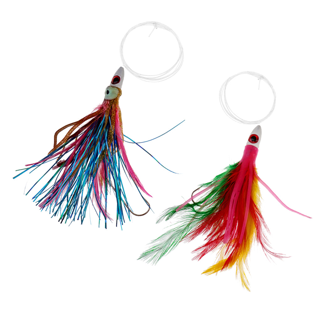 2 Pieces Big Game Saltwater Trolling Lures Marlin,Mahi,Dolphin,,Sailfish