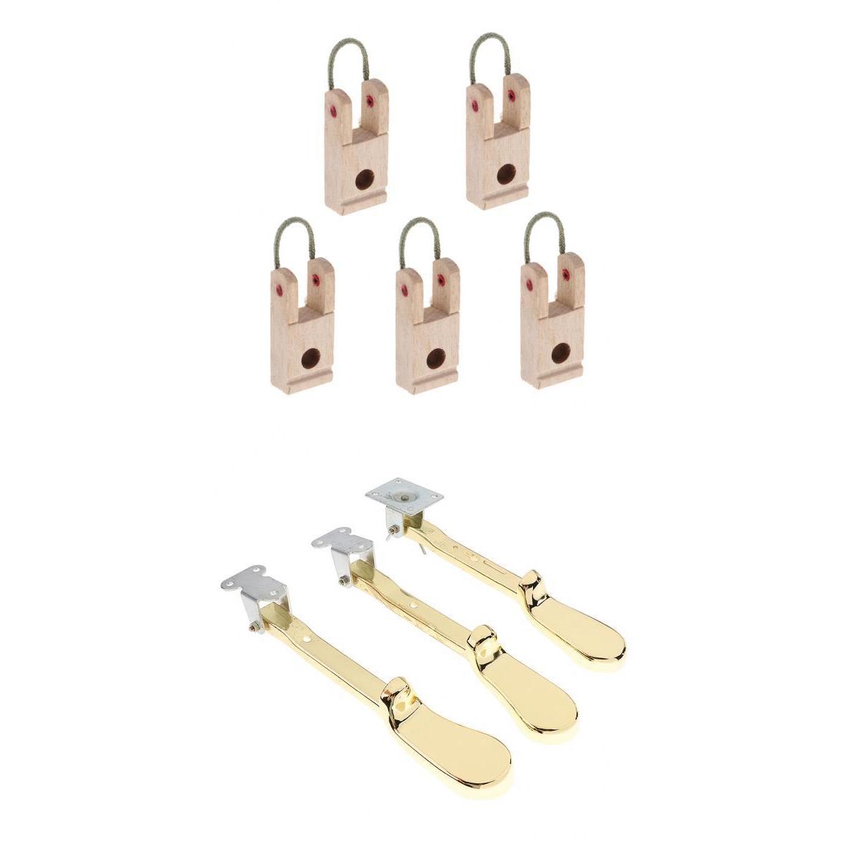 Aluminium Piano Sustain Pedal+Piano Hammer Butt Flanges for Upright Piano