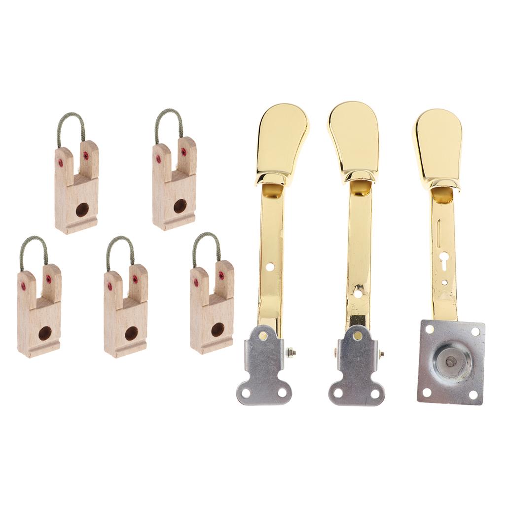 Aluminium Piano Sustain Pedal+Piano Hammer Butt Flanges for Upright Piano