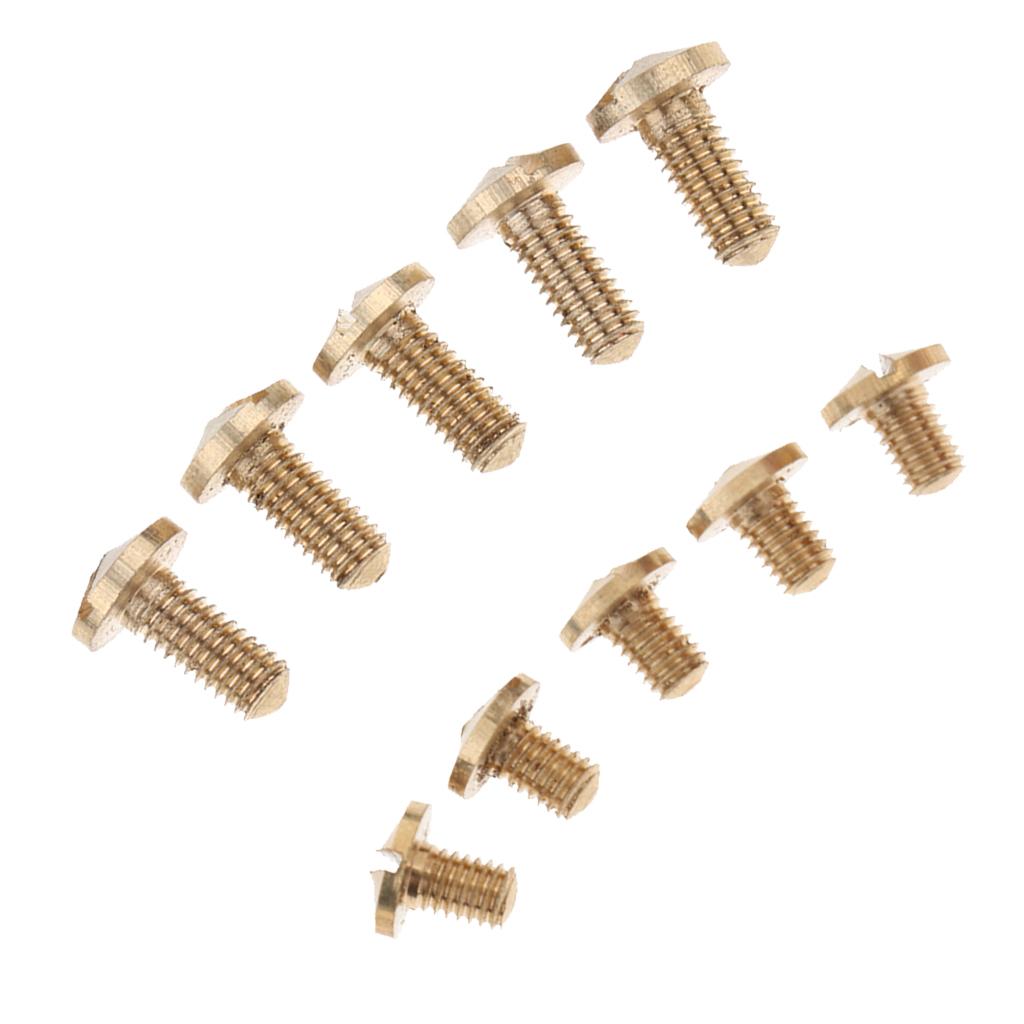 10 Pieces Saxophone Screws for Alto Tenor Soprano Sax Repair Parts 6/9mm