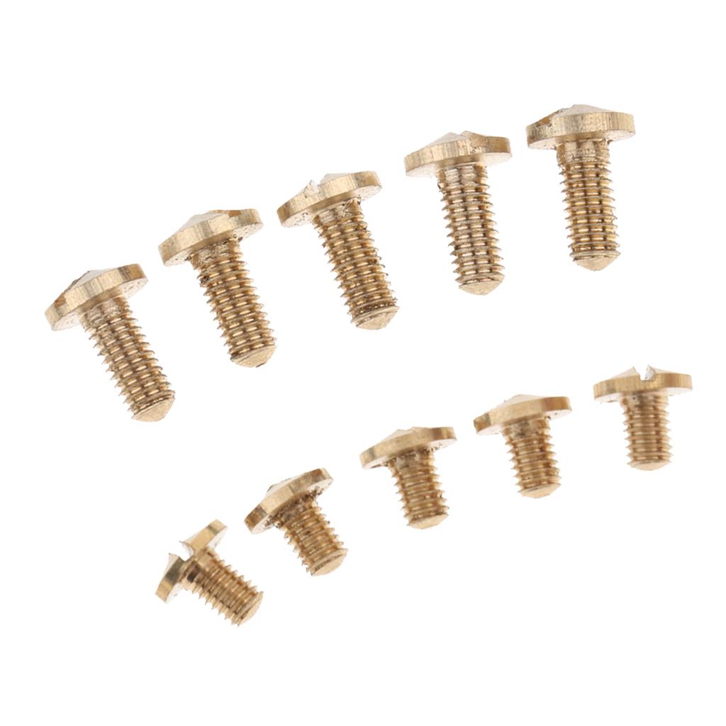 10 Pieces Saxophone Screws for Alto Tenor Soprano Sax Repair Parts 6/9mm