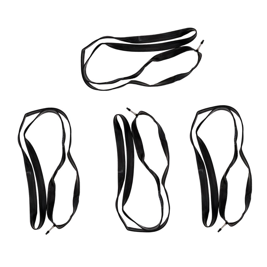 4pcs Bike Inner Tube 700 x 28/32C Presta Valve Inner Tire Rubber Replacement