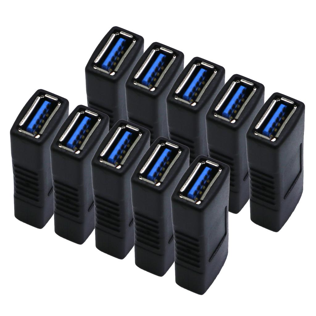 10x USB 3.0 Type A Female to Female Adapter Coupler Changer Connector