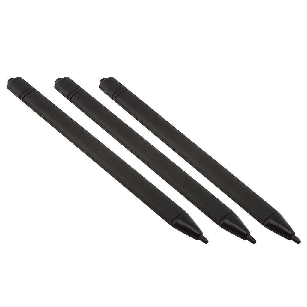 3 PENCIL for LCD Writing Drawing NEW Memo Board Black