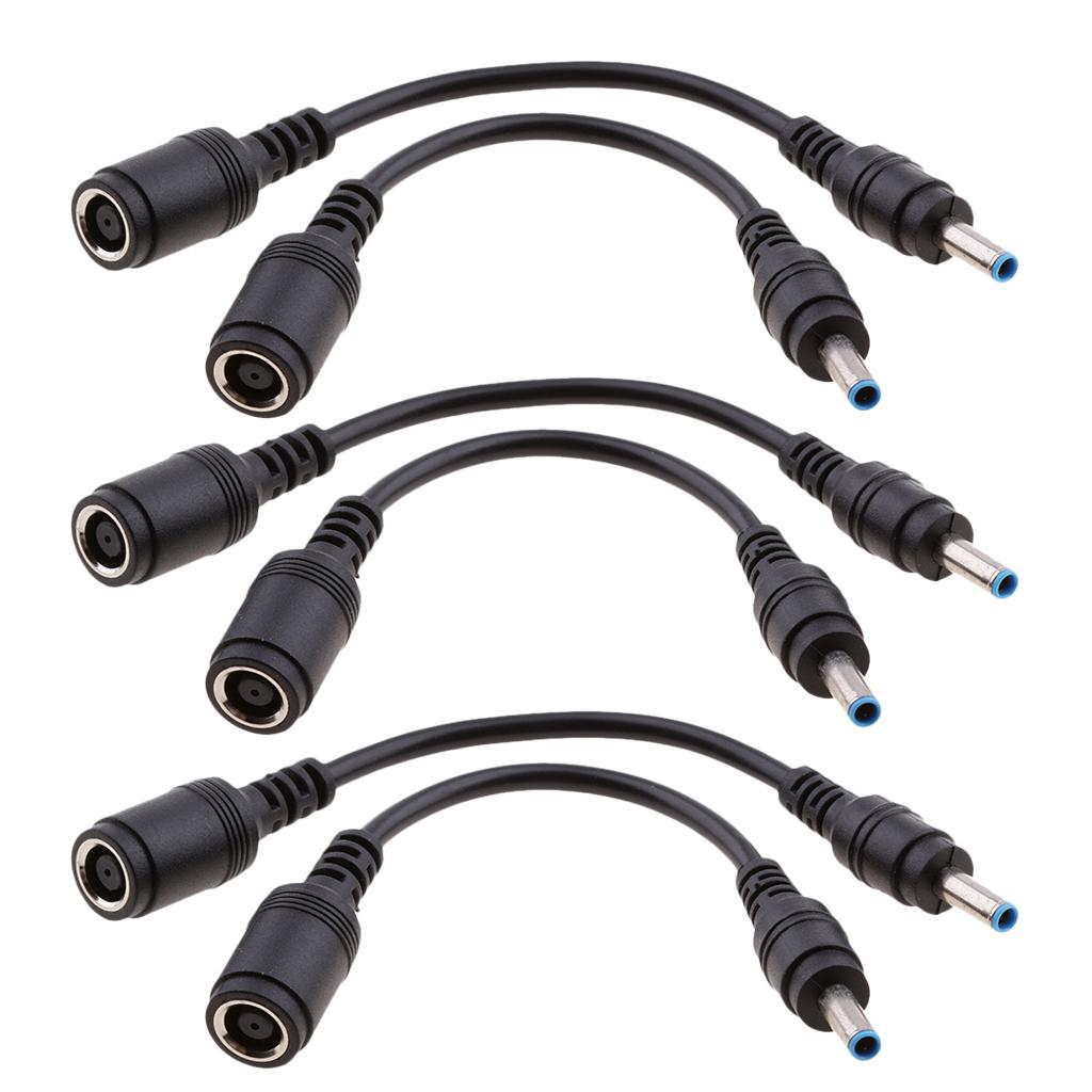 6 Pieces for HP DC Power Cable 7.4x5.0mm Female to 4.5x3.0mm Male