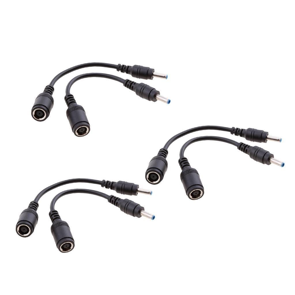 6 Pieces for HP DC Power Cable 7.4x5.0mm Female to 4.5x3.0mm Male