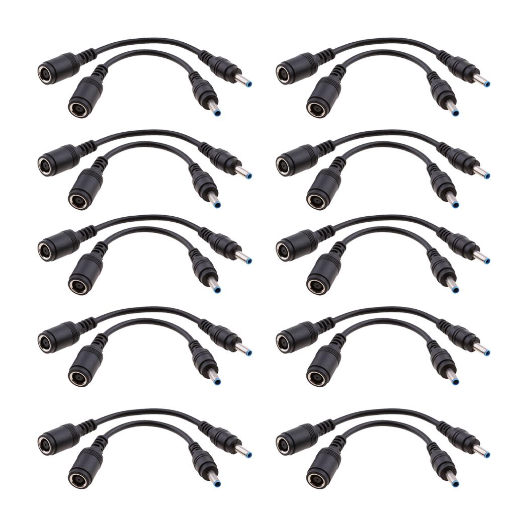 20 Pieces for HP DC Power Cable 7.4x5.0mm Female to 4.5x3.0mm Male