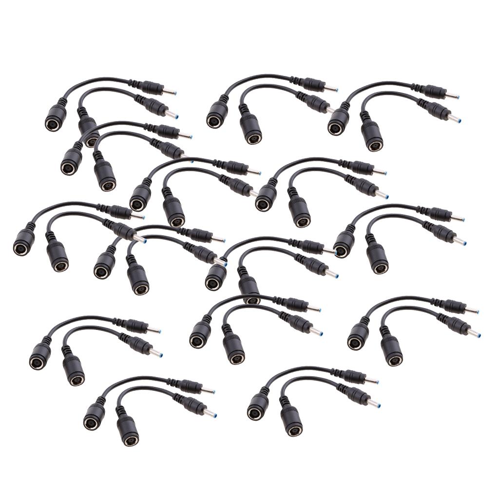 30 Pieces for HP DC Power Cable 7.4x5.0mm Female to 4.5x3.0mm Male