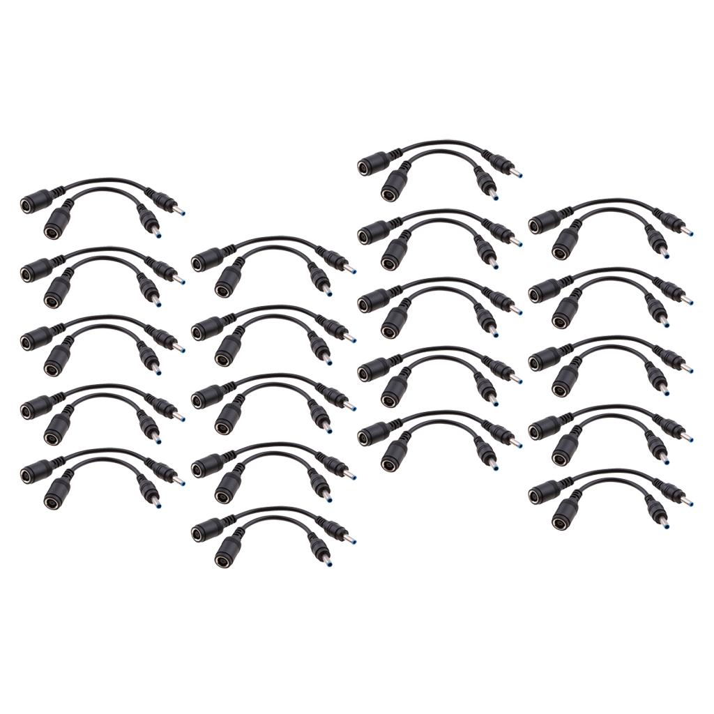 40 Pieces for HP DC Power Cable 7.4x5.0mm Female to 4.5x3.0mm Male