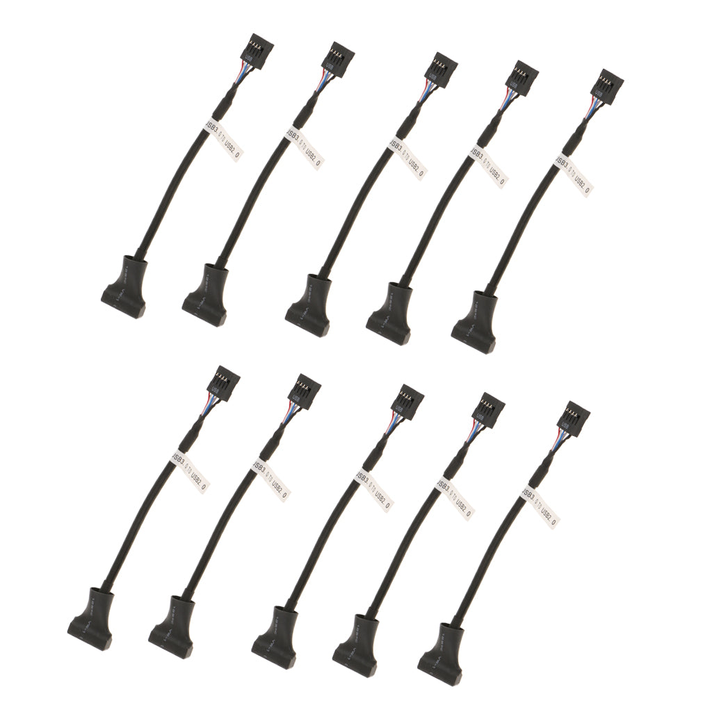 10x USB3.0 20-pin Header Male to USB 2.0 9pin Female Adapter Converter Cable
