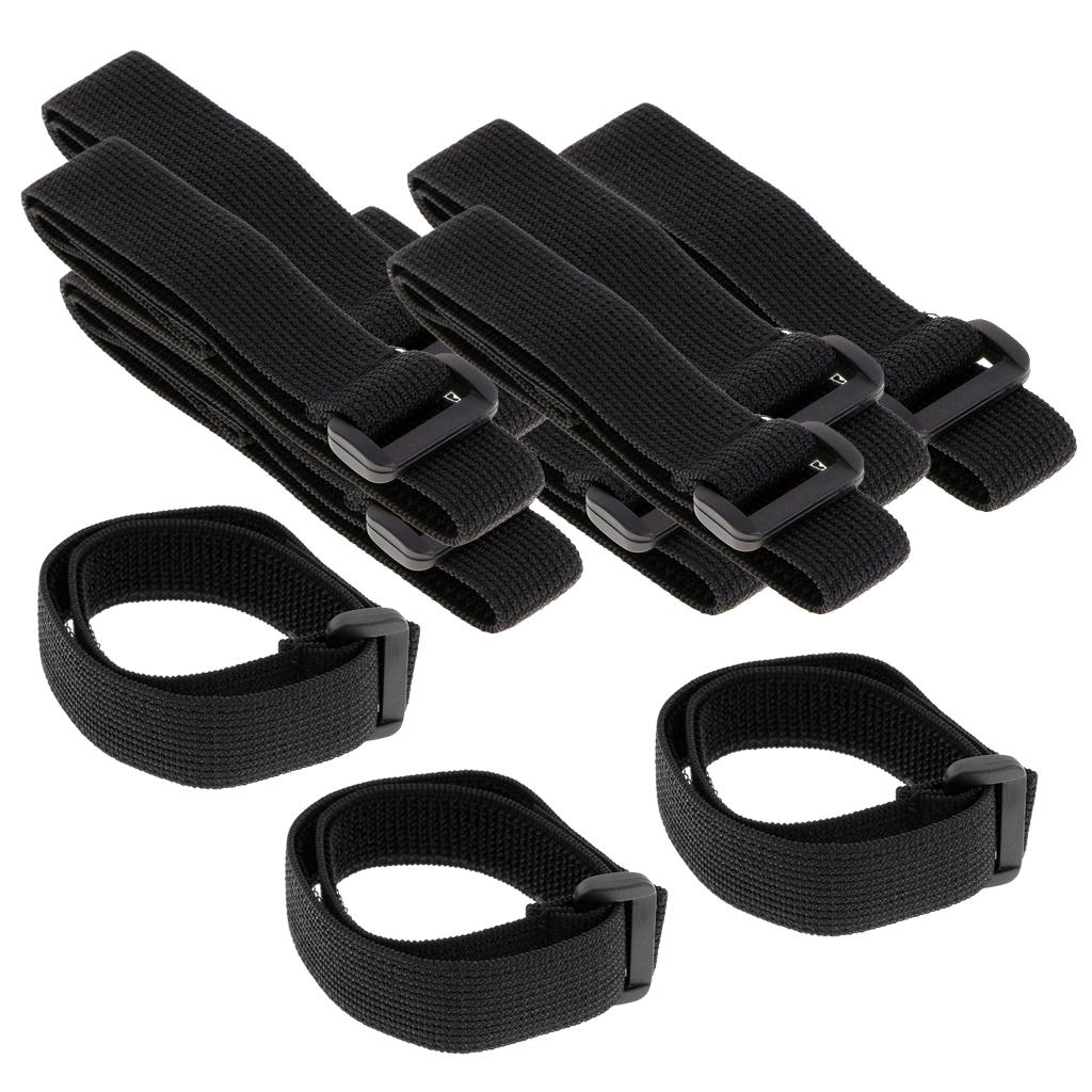 30pcs Black Self Adhesive Cable Ties with Wire Cord Strap Reusable Hook Loop