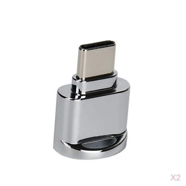 2x USB3.1 Type-C TF Memory Card Reader OTG Adapter For Samsung Note 8 S8