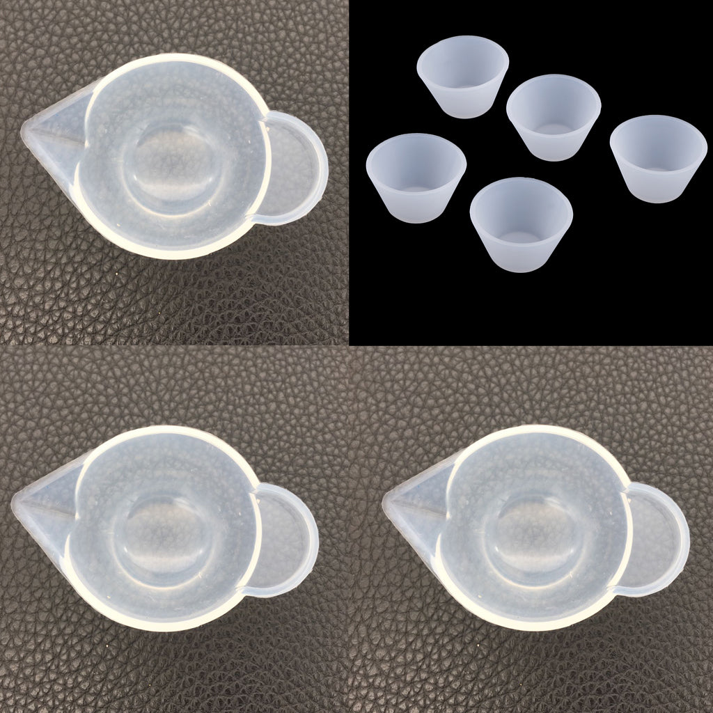 8Pcs Silicone Measuring Distribution Cup DIY Jewelry Making Resin Glue Tools
