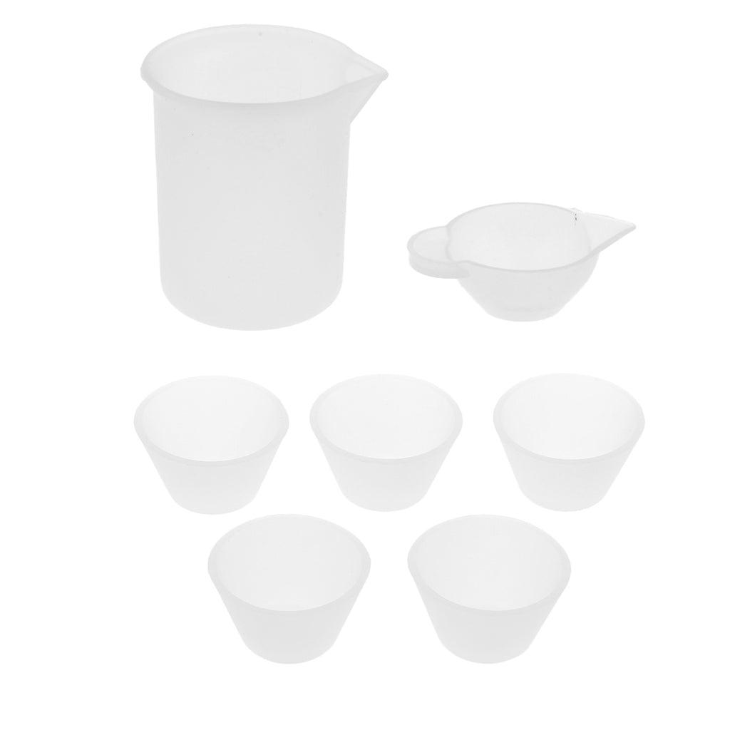 7 Pieces Epoxy Resin Measuring Mixing Cup Set DIY Jewelry Resin Glue Tools