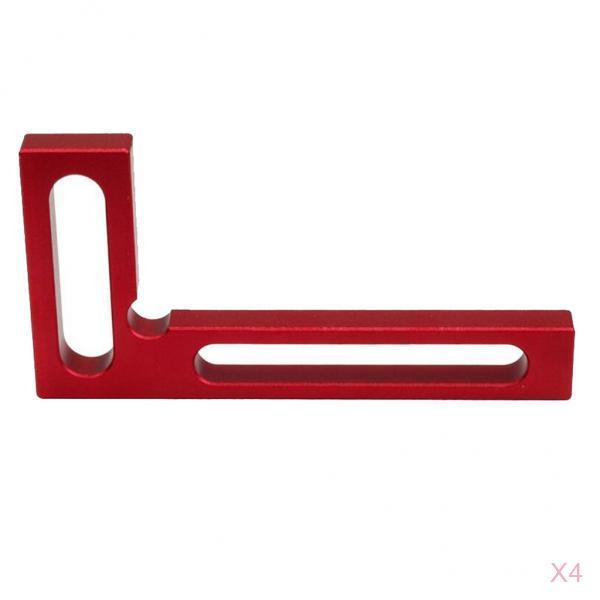 4x 90 Degree Precision Woodworking Tools Positioning Squares Minisquare 10cm