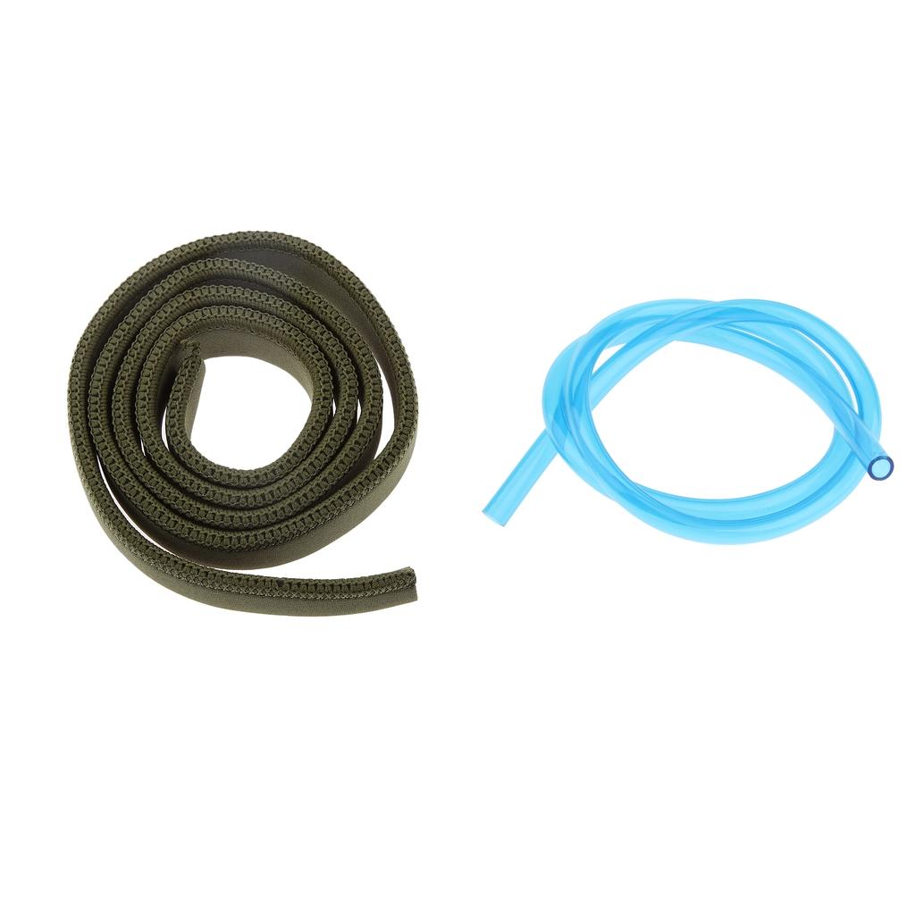 2pcs 100cm Replacement Hydration Backpack Drink Tube with Pipe Sleeve Cover