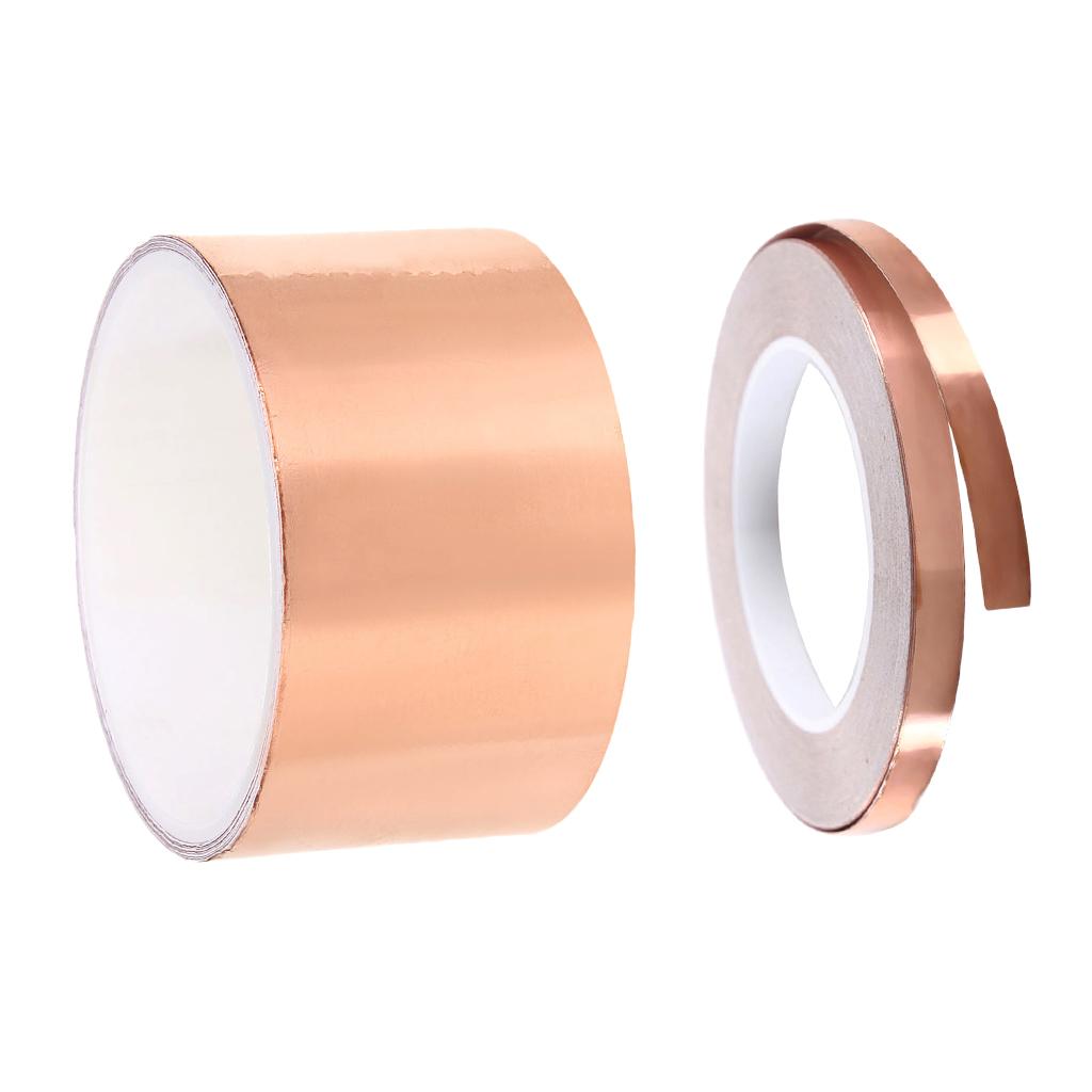 2x Roll of Copper Foil Tape Transformer Copper Foil Shielding Tape