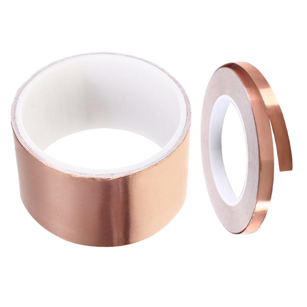 2x Roll of Copper Foil Tape Transformer Copper Foil Shielding Tape