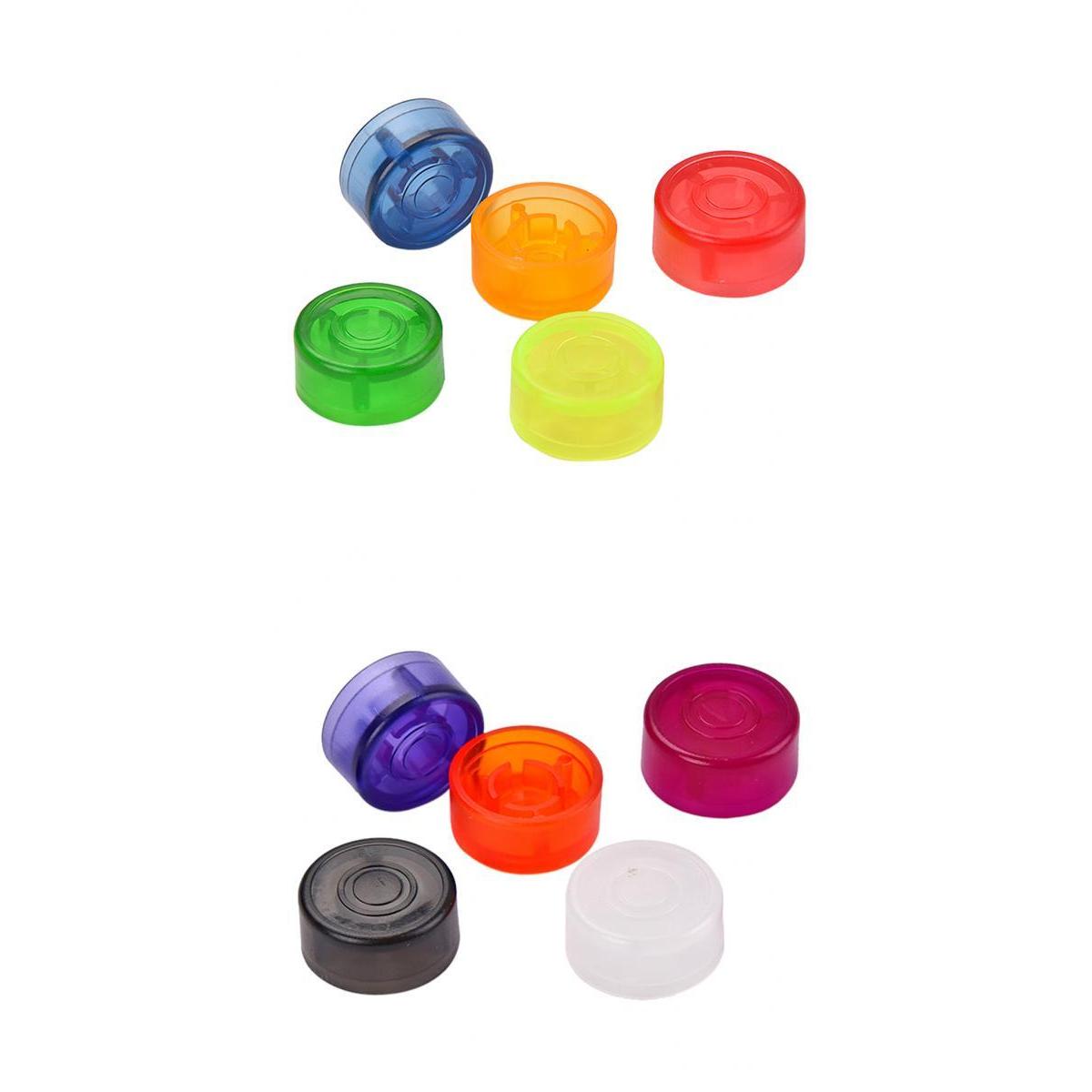 10 Pieces Colorful Foot Nail Cap Protection Cap for Guitar Pedal Effect