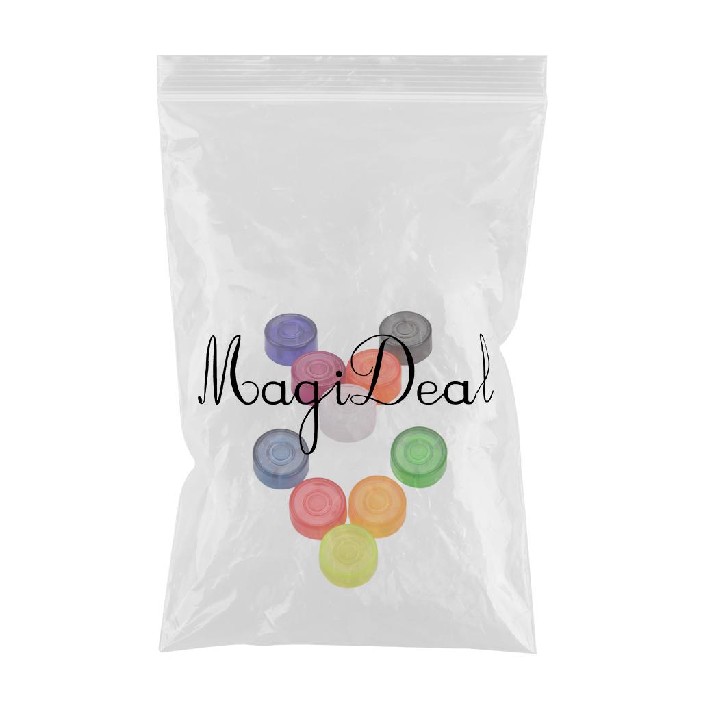 10 Pieces Colorful Foot Nail Cap Protection Cap for Guitar Pedal Effect