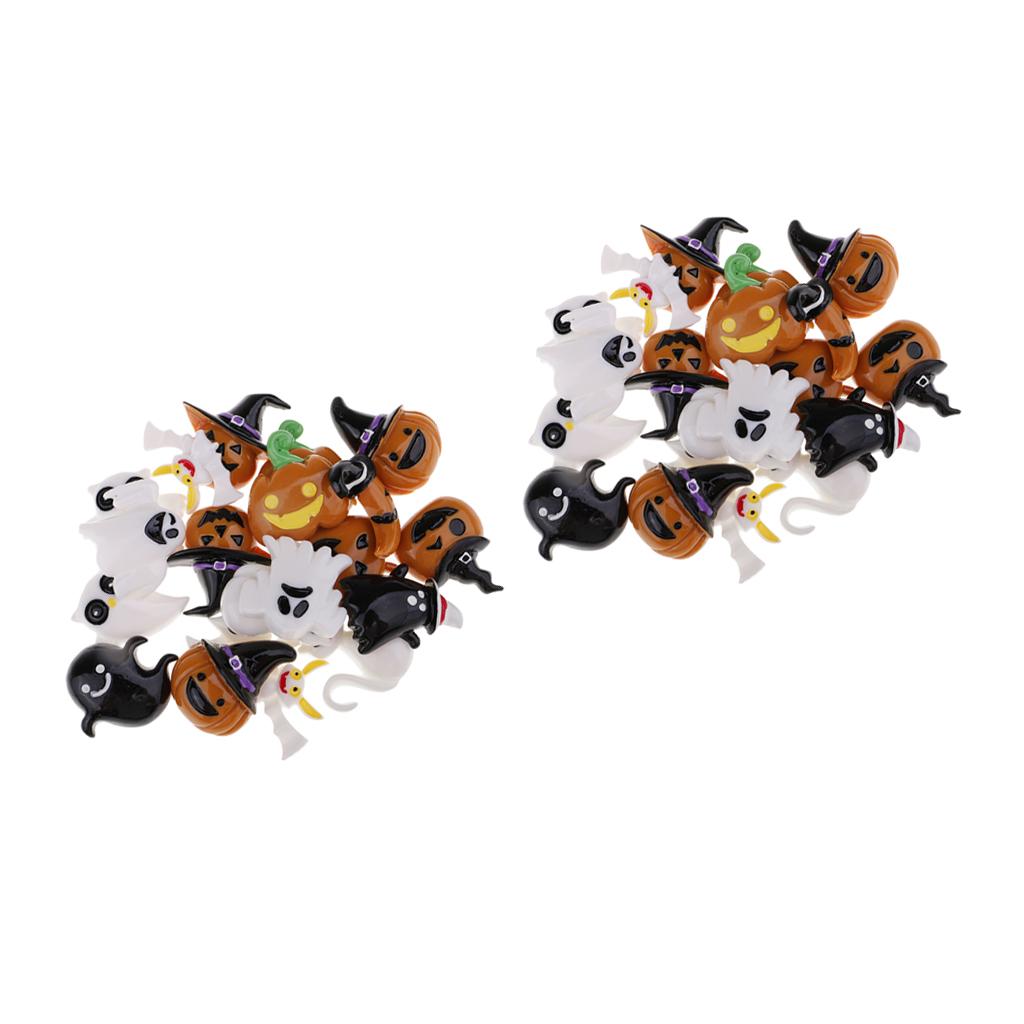 40 Pieces HALLOWEEN Resin Flatback Cabochons Embellishments DIY Phone Craft